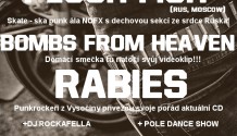 Farler´s Fury, Plush Fish, Bombs From Heaven a Rabies v Brně!