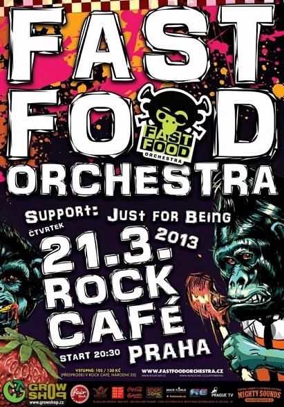 Fast Food Orchestra v pražském Rock Café!