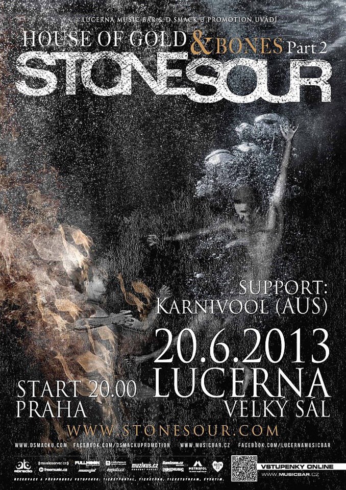 Inovátoři Stone Sour navštíví Prahu!