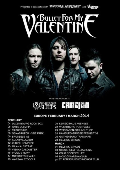 Bullet For My Valentine vystoupí za 5 měsíců v Praze!