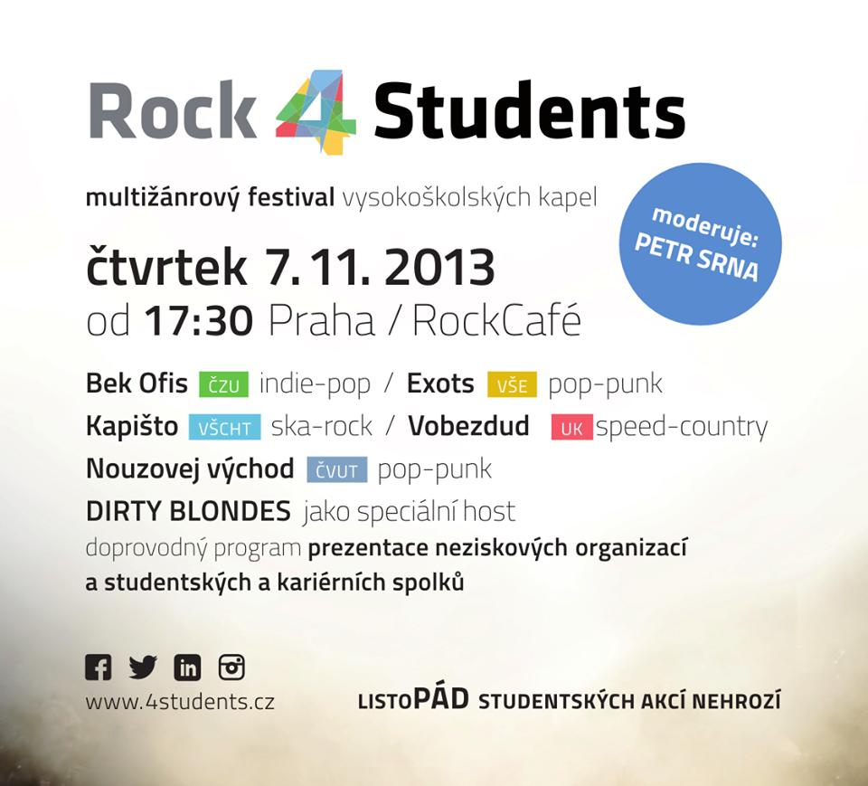 Rock4students tento týden v Rock Café!