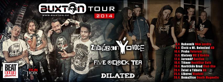 BUXTON TOUR 2014 SERVÍRUJE zakázanÝovoce A FIVE O’CLOCK TEA!