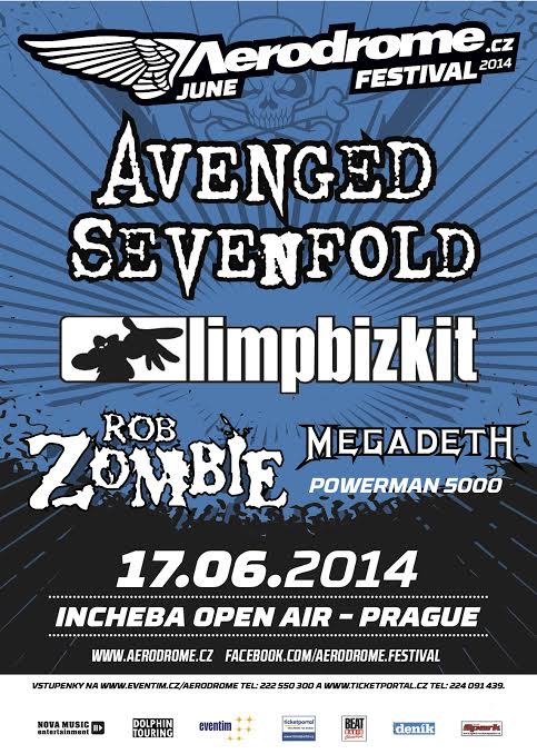 Červnový Aerodrome festival se rozroste o Limp Bizkit a bratra Roba Zombieho!