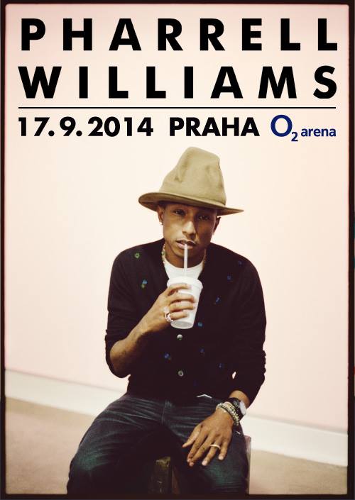 Pharrell Williams vystoupí poprvé v Praze!