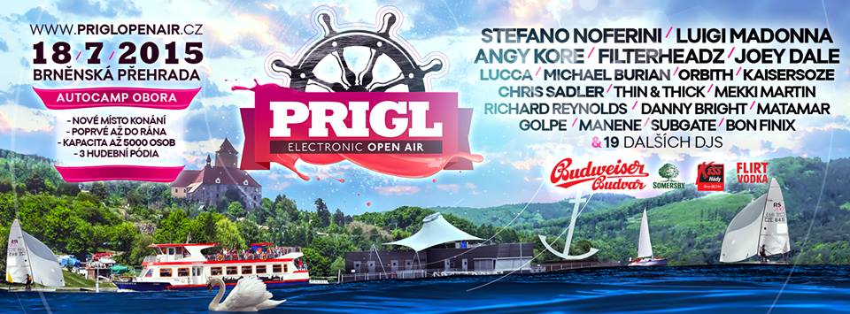 Prigl open air festival již tuto sobotu na Brněnské přehradě!