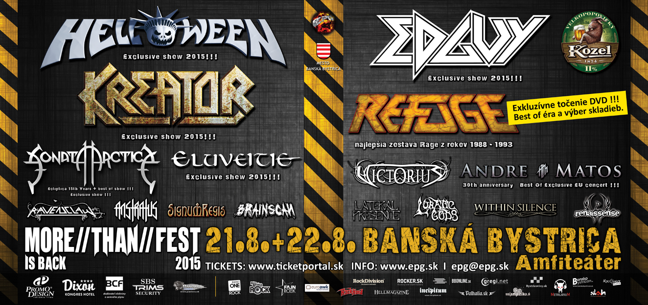 More Than Fest sa vracia – medzinárodný rockovo-metalový festival 2015