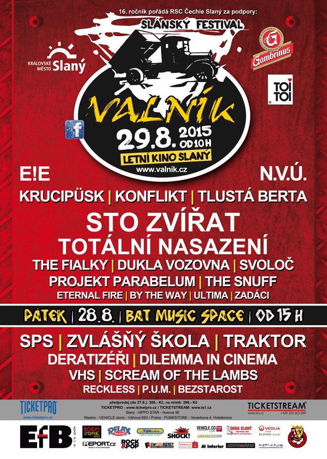 Slánský festival VALNÍK již pošestnácté!