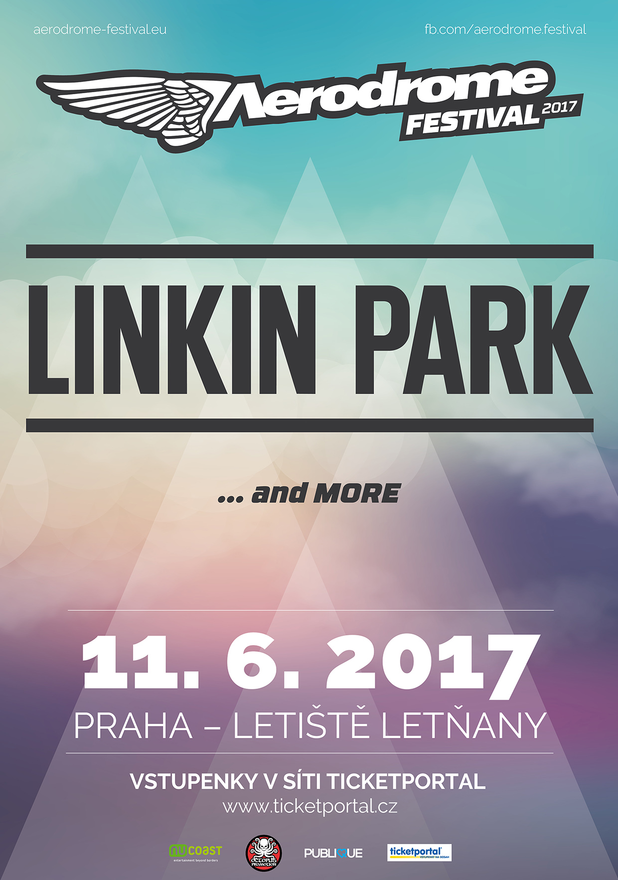 Linkin Park se po deseti letech vrátí do Prahy v roli hlavní hvězdy Aerodrome festivalu!