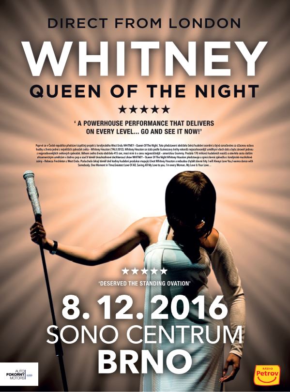 Whitney – Queen of the Night přijíždí do Čech