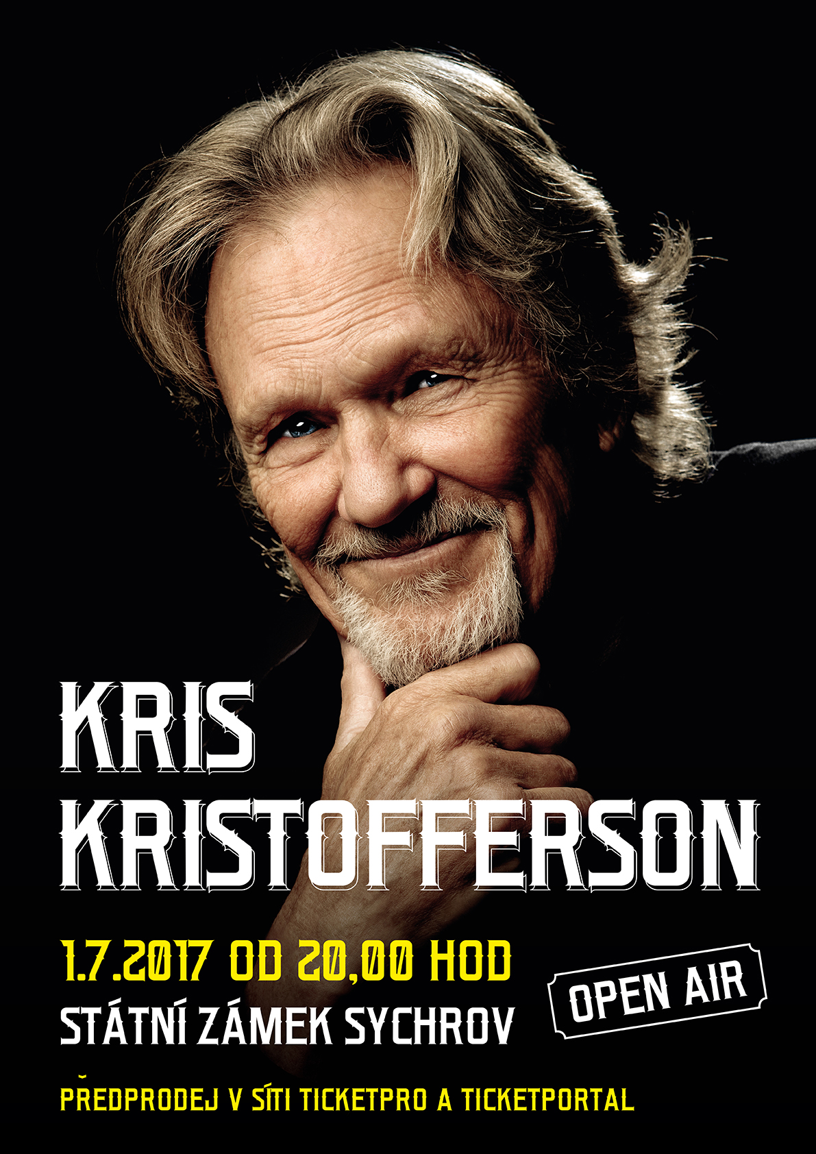 Kris Kristofferson – koncert v areálu zámku Sychrov!