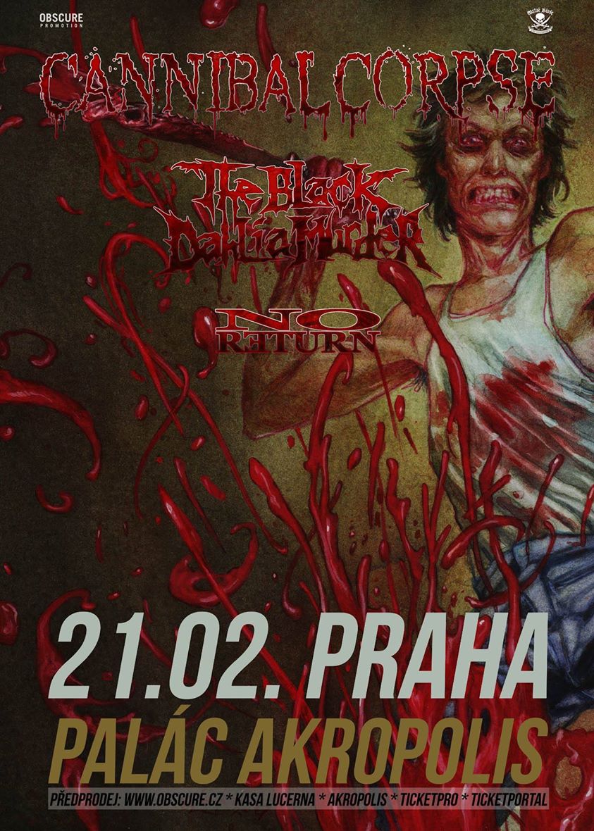 CANNIBAL CORPSE v únoru 2018 v Praze a Bratislavě!