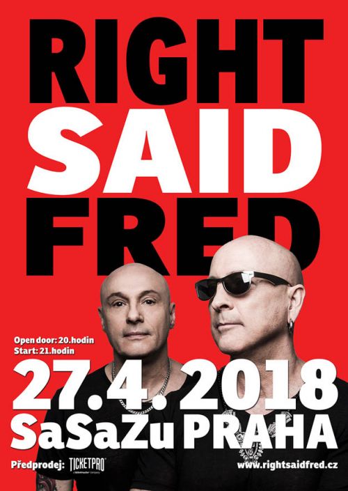 Do Prahy a Brna přijedou britští králové tanečních parketů 90. let, hraví i zábavní Right Said Fred!