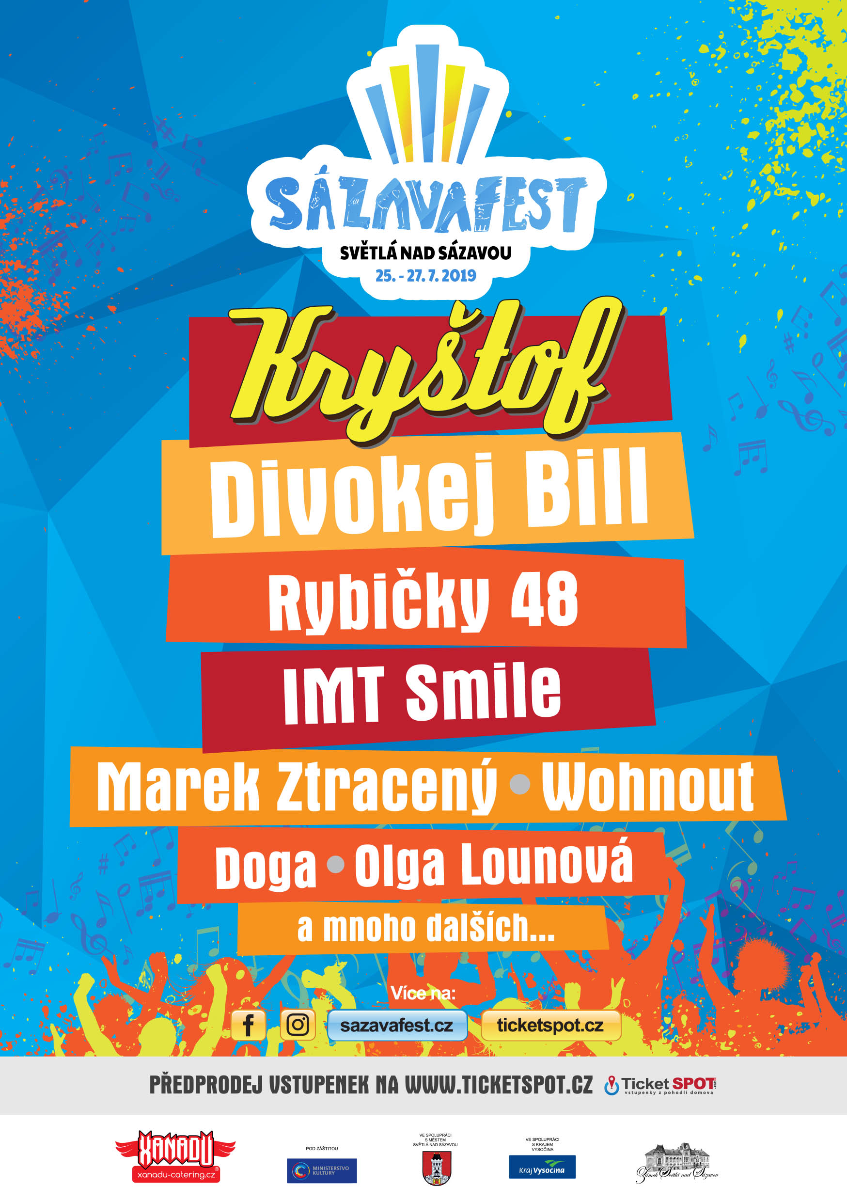 SÁZAVAFEST představuje první hvězdy!