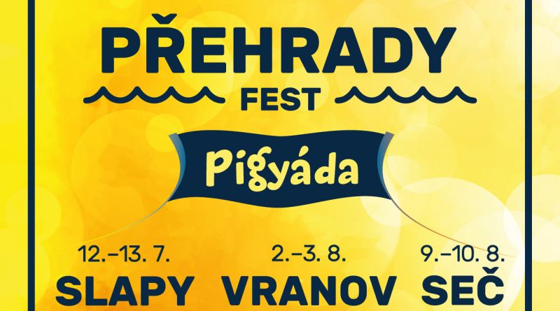 Festival Přehrady fest nabídne kromě hudby i množství vodních radovánek a nadupaný program pro děti s prasátkem Pigy!