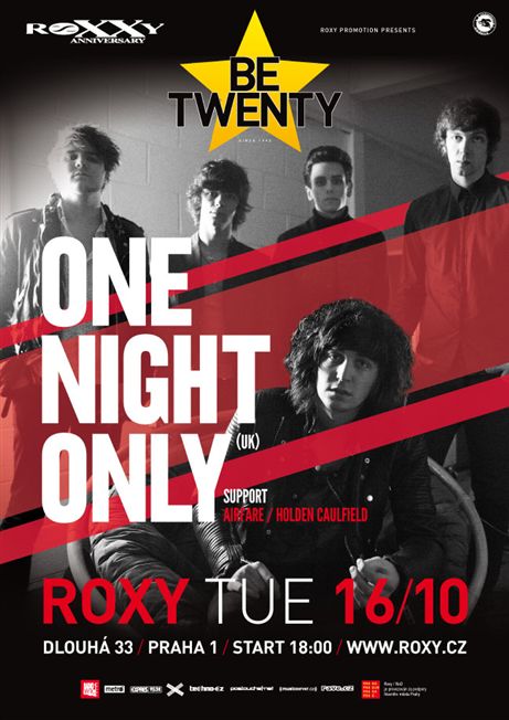 Druhý den BE TWENTY bude v ROXY patřit One Night Only!