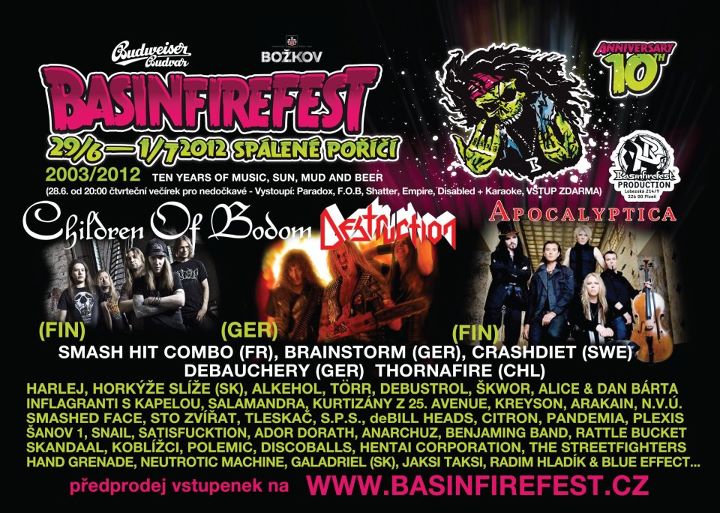 Festival Basinfirefest se rozrůstá o další hvězdy!!