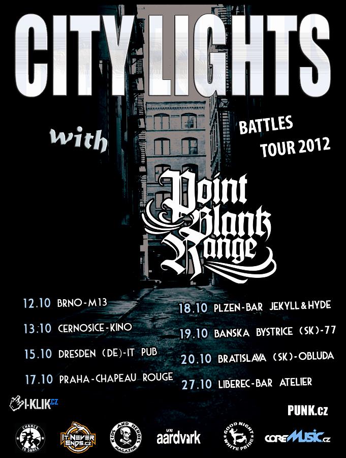 Turné CITYLIGHTS 2012 s Point Blank Range (SK)!