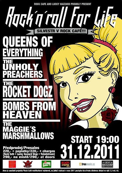 „Rock´n´Roll For Life“ SILVESTR v Rock Café!!!