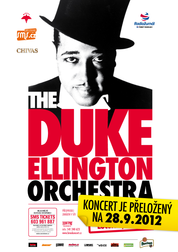 Duke Ellington Orchestra Praha a Bratislava 2012 – dubnové koncerty se přesouvají na podzim!