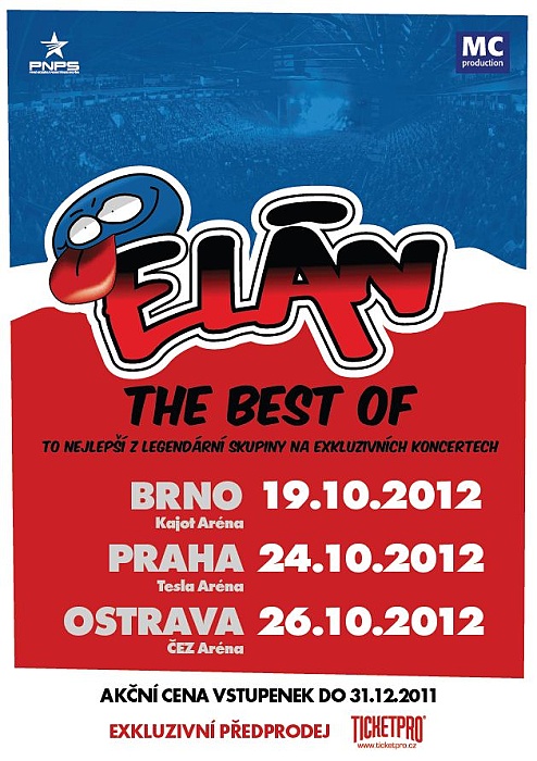 Populární slovenská skupina Elán vyráží na Best Of Tour 2012; akční cena vstupenek!