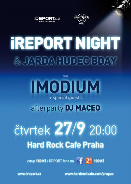 Imodium zahrají na iReport night!